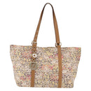 FENDI Zucchino Canvas Tote Bag Multicolor Gold 8BH215 Auth 208580V-2