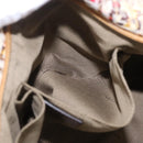 FENDI Zucchino Canvas Tote Bag Multicolor Gold 8BH215 Auth 208580V-23