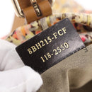 FENDI Zucchino Canvas Tote Bag Multicolor Gold 8BH215 Auth 208580V-24