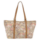 FENDI Zucchino Canvas Tote Bag Multicolor Gold 8BH215 Auth 208580V-3