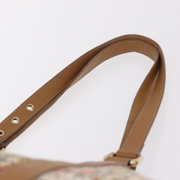 FENDI Zucchino Canvas Tote Bag Multicolor Gold 8BH215 Auth 208580V