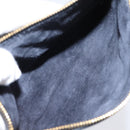 Miu Miu Tote Bag Leather 2way Navy Gold Auth 208583V-23