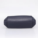 Miu Miu Tote Bag Leather 2way Navy Gold Auth 208583V-5