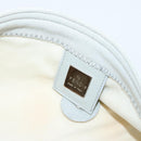FENDI Mamma Baguette Shoulder Bag Canvas Gray Silver Auth 208585V-18