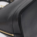 LOUIS VUITTON Epi Alma Hand Bag Noir Black M52142 LV Auth 208593V-13