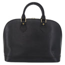 LOUIS VUITTON Epi Alma Hand Bag Noir Black M52142 LV Auth 208593V-2