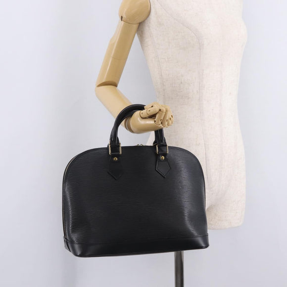 LOUIS VUITTON Epi Alma Hand Bag Noir Black M52142 LV Auth 208593V