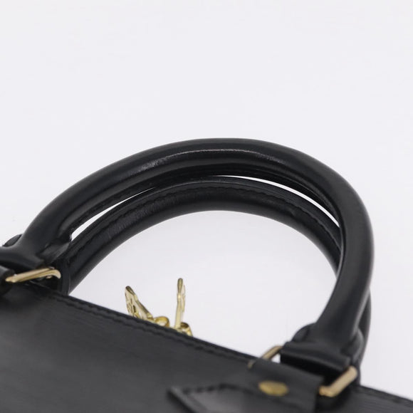 LOUIS VUITTON Epi Alma Hand Bag Noir Black M52142 LV Auth 208593V
