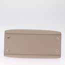 LOUIS VUITTON City Steamer MM Hand Bag Leather Black Beige LV Auth 208594M-11