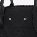LOUIS VUITTON City Steamer MM Hand Bag Leather Black Beige LV Auth 208594M-17
