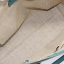 GUCCI Hand Bag Leather 2way Blue Gold 449659 Auth 208598A-23