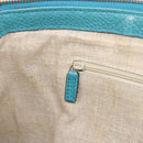 GUCCI Hand Bag Leather 2way Blue Gold 449659 Auth 208598A-26