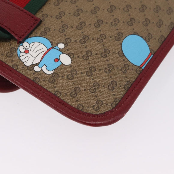 GUCCI Micro GG Supreme Doraemon Fujiko-Pro Waist PVC Beige 647817 Auth 208599M