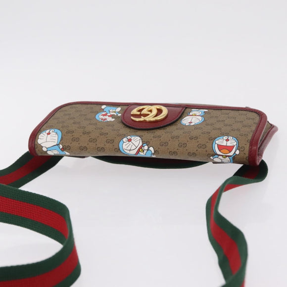 GUCCI Micro GG Supreme Doraemon Fujiko-Pro Waist PVC Beige 647817 Auth 208599M