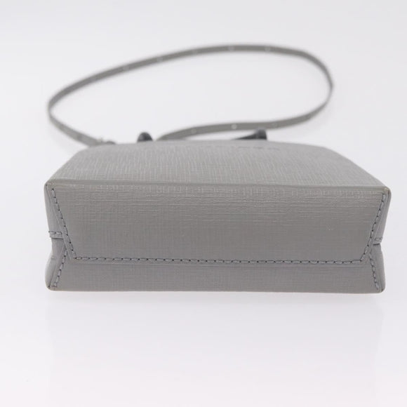 Balenciaga Hand Bag Leather 2way Gray Silver 693805 Auth 208600V