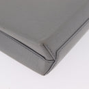 Balenciaga Hand Bag Leather 2way Gray Silver 693805 Auth 208600V-17