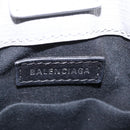 Balenciaga Hand Bag Leather 2way Gray Silver 693805 Auth 208600V-20
