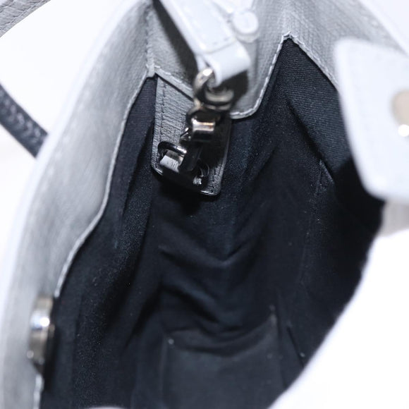 Balenciaga Hand Bag Leather 2way Gray Silver 693805 Auth 208600V