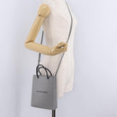 Balenciaga Hand Bag Leather 2way Gray Silver 693805 Auth 208600V-26