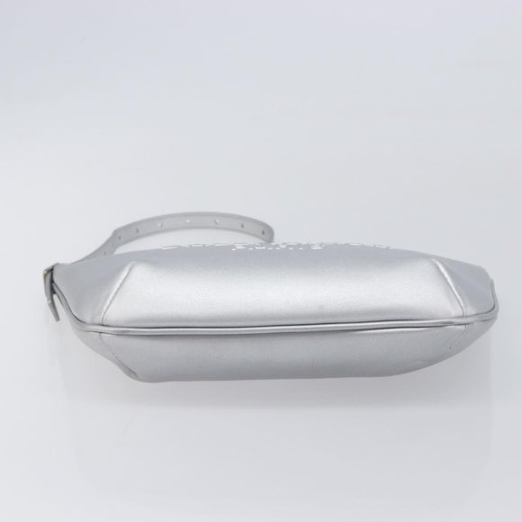 Balenciaga Mary Kate Shoulder Bag Leather Silver 771733 Auth 208601M