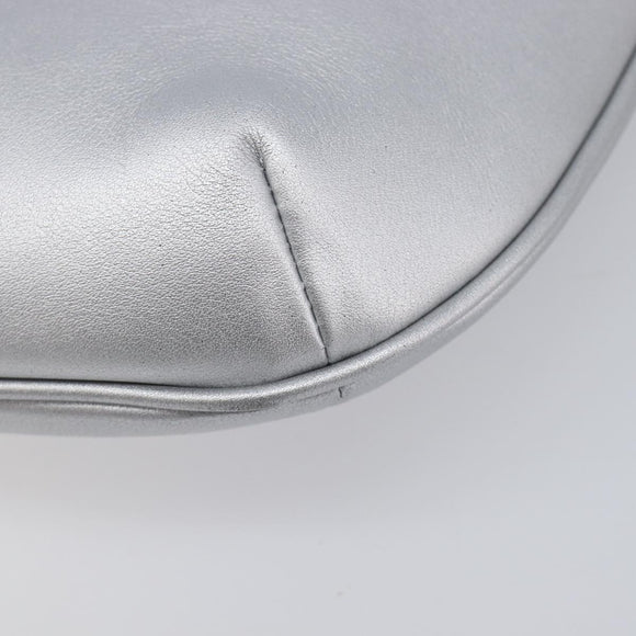 Balenciaga Mary Kate Shoulder Bag Leather Silver 771733 Auth 208601M