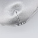 Balenciaga Mary Kate Shoulder Bag Leather Silver 771733 Auth 208601M-14