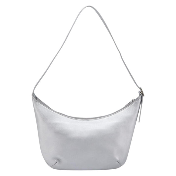 Balenciaga Mary Kate Shoulder Bag Leather Silver 771733 Auth 208601M