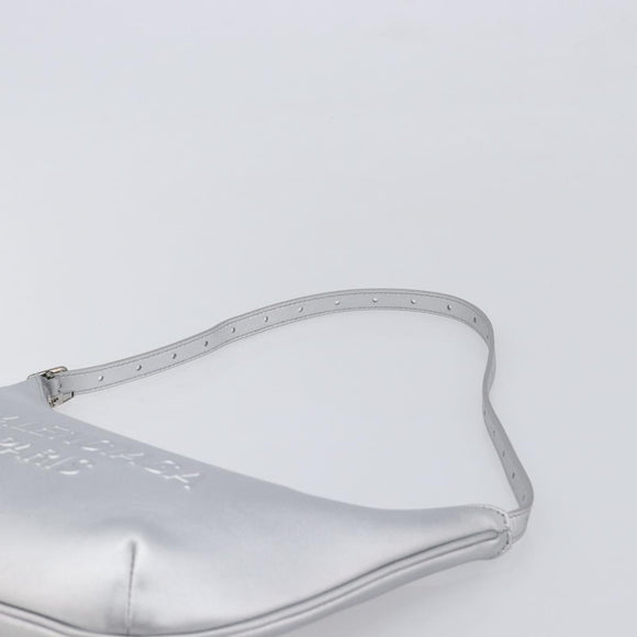 Balenciaga Mary Kate Shoulder Bag Leather Silver 771733 Auth 208601M