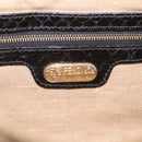FENDI Zucca Canvas Mamma Baguette Shoulder Bag Beige Gold Auth 208603SAM-19