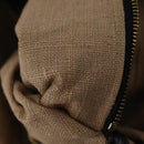 FENDI Zucca Canvas Mamma Baguette Shoulder Bag Beige Gold Auth 208603SAM-25