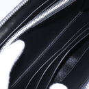 LOEWE Anagram Long Wallet Leather Navy Silver Auth 208620M-21