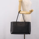 GUCCI Diamante Tote Bag Leather Black Gold 353397 Auth 208621V-23