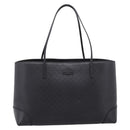 GUCCI Diamante Tote Bag Leather Black Gold 353397 Auth 208621V-13