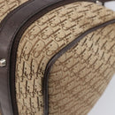 Christian Dior Trotter Canvas Hand Bag Beige Silver Auth 208624V-16