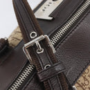Christian Dior Trotter Canvas Hand Bag Beige Silver Auth 208624V-18