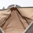 Christian Dior Trotter Canvas Hand Bag Beige Silver Auth 208624V-22