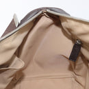 Christian Dior Trotter Canvas Hand Bag Beige Silver Auth 208624V-23