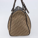 Christian Dior Trotter Canvas Hand Bag Beige Silver Auth 208624V-3