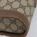 GUCCI GG Supreme Web Sherry Line Shoulder Bag PVC Beige 904 02 070 Auth 208628-12