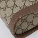 GUCCI GG Supreme Web Sherry Line Shoulder Bag PVC Beige 904 02 070 Auth 208628-13