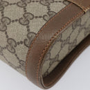 GUCCI GG Supreme Web Sherry Line Shoulder Bag PVC Beige 904 02 070 Auth 208628-15