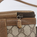 GUCCI GG Supreme Web Sherry Line Shoulder Bag PVC Beige 904 02 070 Auth 208628-16