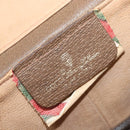 GUCCI GG Supreme Web Sherry Line Shoulder Bag PVC Beige 904 02 070 Auth 208628-22