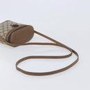 GUCCI GG Supreme Web Sherry Line Shoulder Bag PVC Beige 904 02 070 Auth 208628-7