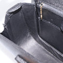 GUCCI Bamboo Hand Bag Leather Black Gold 000 2113 0633 Auth 208629V-21