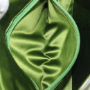 PRADA Shoulder Bag Patent Green Silver Auth 208631-25