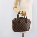 LOUIS VUITTON Damier Ebene Saria mini Hand Bag N51286 LV Auth 208637V-24