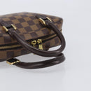 LOUIS VUITTON Damier Ebene Saria mini Hand Bag N51286 LV Auth 208637V-7