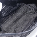 PRADA Shoulder Bag Nylon Black Silver Auth 208639V-19