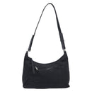 PRADA Shoulder Bag Nylon Black Silver Auth 208639V-2